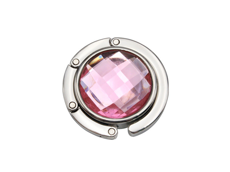 Wholesale Round Acrylic Hook Student Table Hook Crystal Bag Hanger